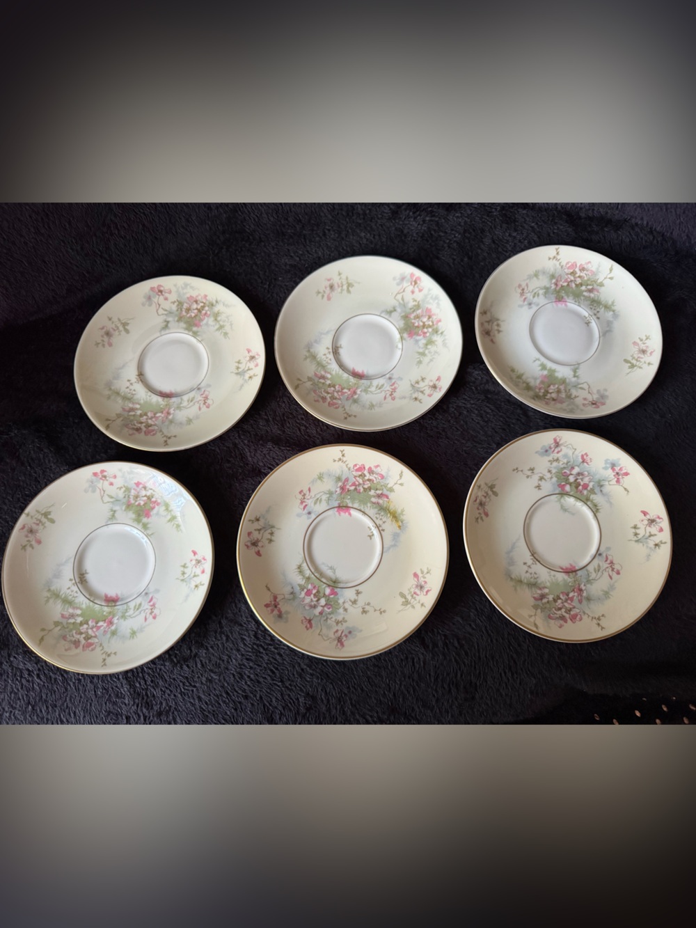 Theodore Haviland New York Apple Blossom 6 Saucers
